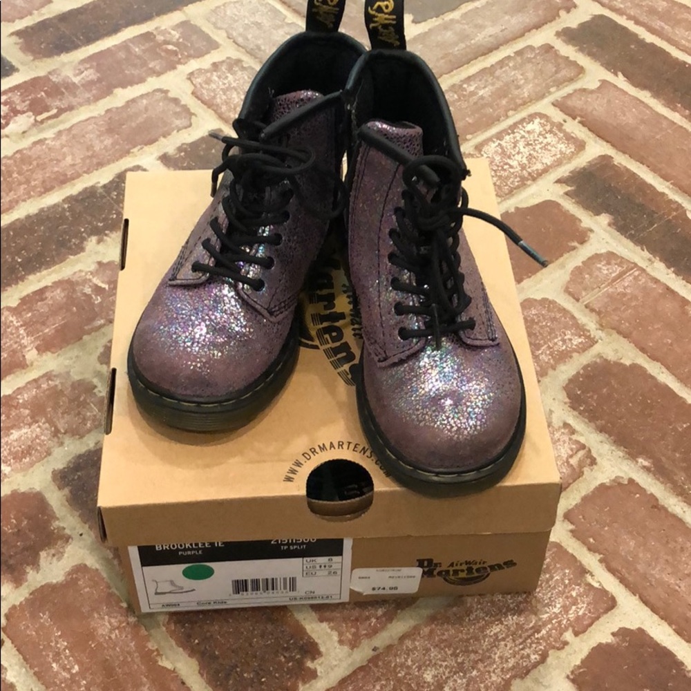 Dr. Martens purple boots